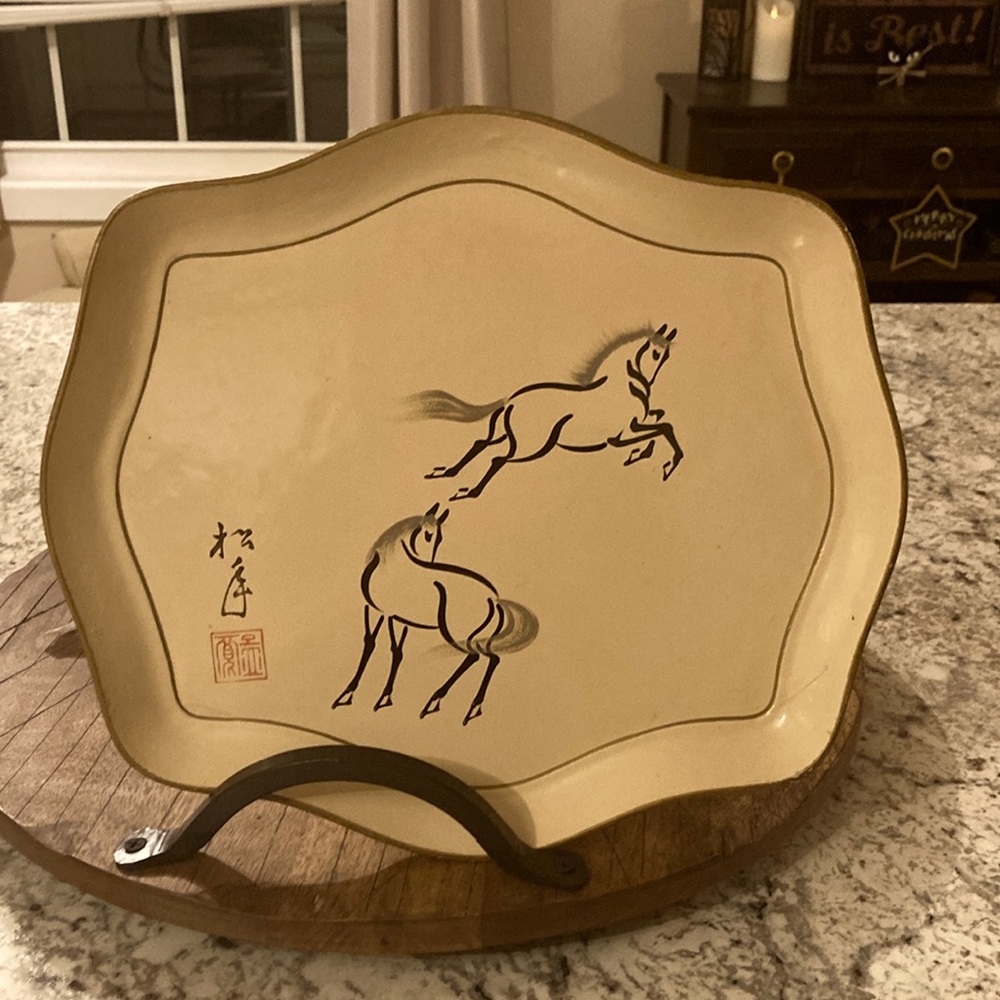 Japanese horse tray